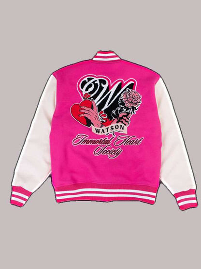 Immortal Heart Society Pink Varsity
