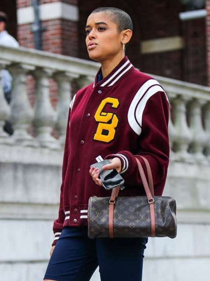 Gossip Girl Julien Calloway Varsity Jacket - detail view