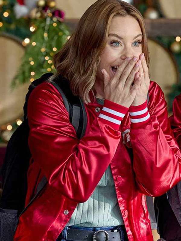 Ashley Williams Jingle Bell Run 2024 Varsity Jacket - back view