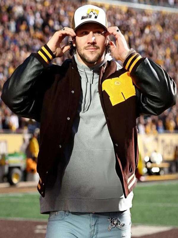 Josh Allen Retirement Ceremony Varsity Jacket - detail view