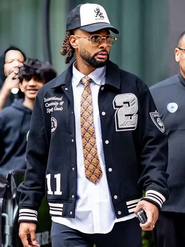 NYC Patty Mills Black Varsity Jacket