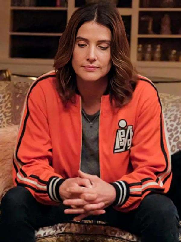 Cobie Smulders Stumptown Varsity Jacket - back view