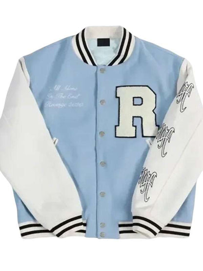 Revenge Skull Varsity Jacket - back view
