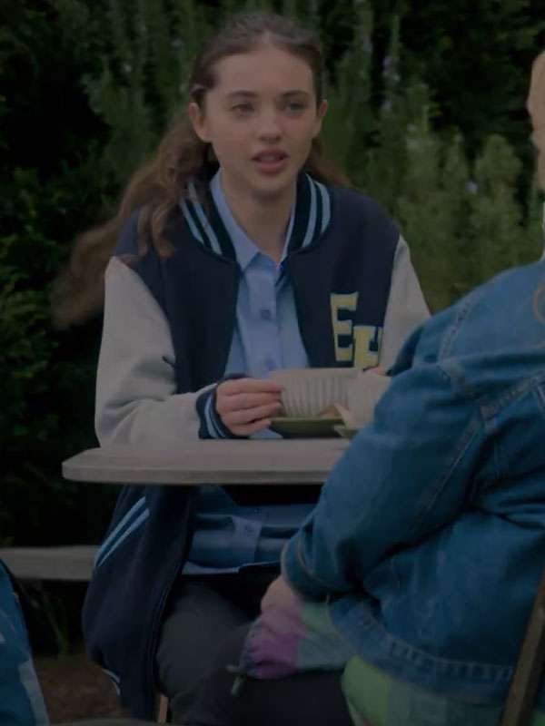 Neighbours Nell Rebecchi Varsity Jacket - side view