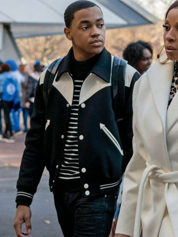 Power Book II Ghost Tariq St Patrick Varsity Jacket - back view