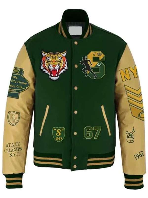 NYC 67 Tigers Varsity Jacket - back view