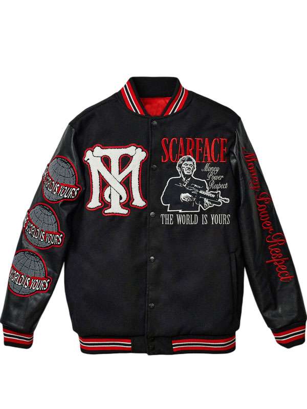Scarface the World Is Yours Varsity Jacket