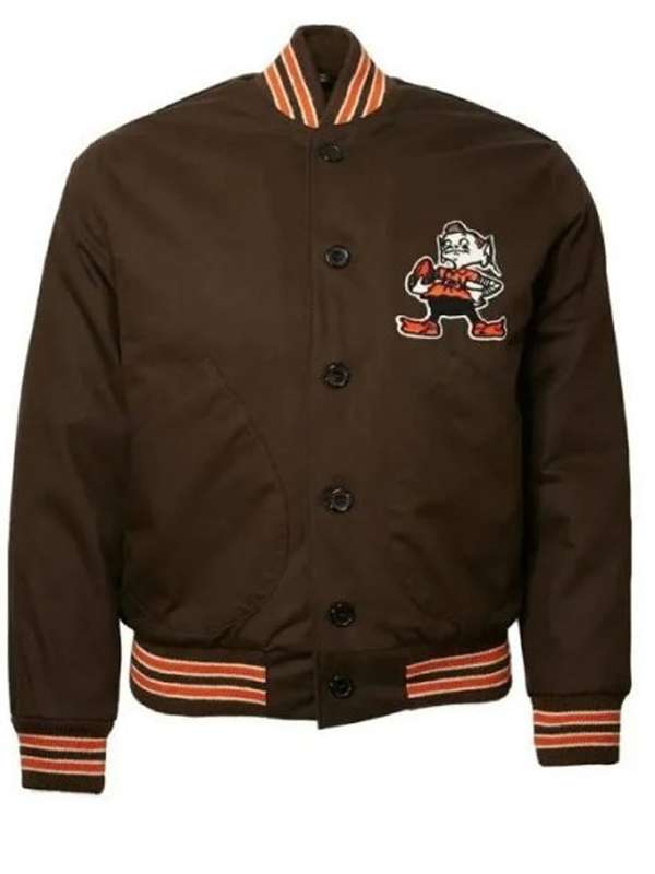 Cleveland Browns 1950 Varsity Jacket - side view