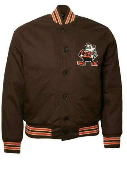 Cleveland Browns 1950 Varsity Jacket - side view