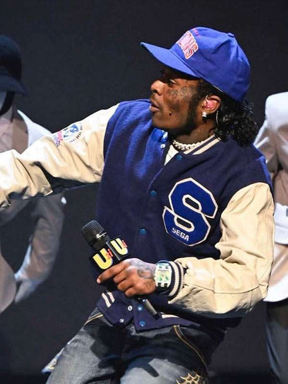 The Tonight Show Lil Uzi Vert Varsity Jacket - side view