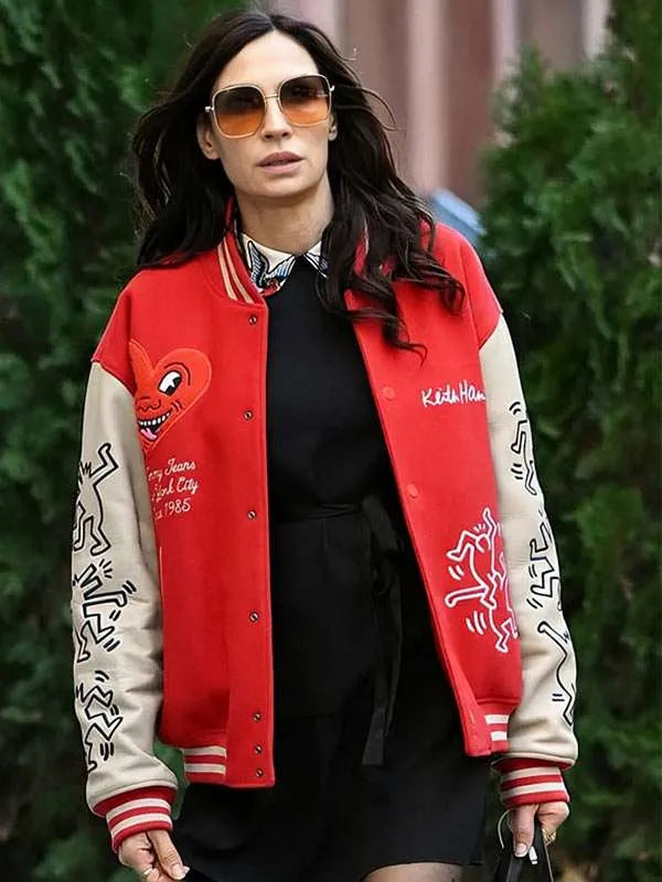 Famke Janssen Varsity Jacket - detail view