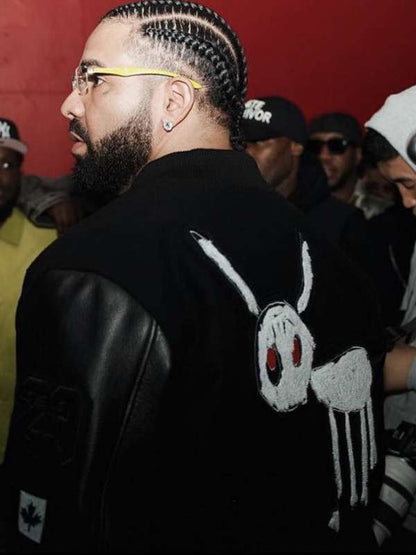 Drake for All the Dogs OVO Varsity Jacket - side view