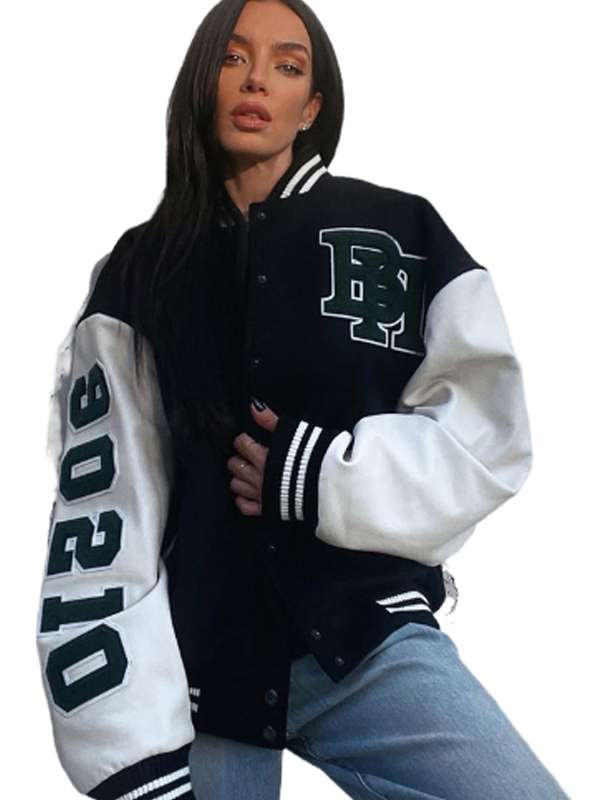 Claudia Salinas Beverly Hills Varsity Jacket - side view