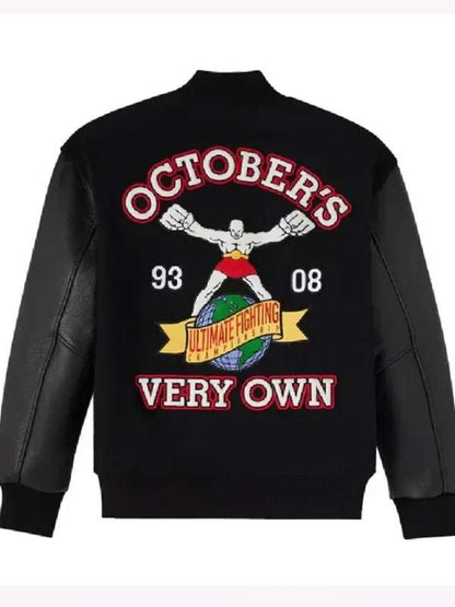 UFC Championship OVO Varsity Jacket - back view