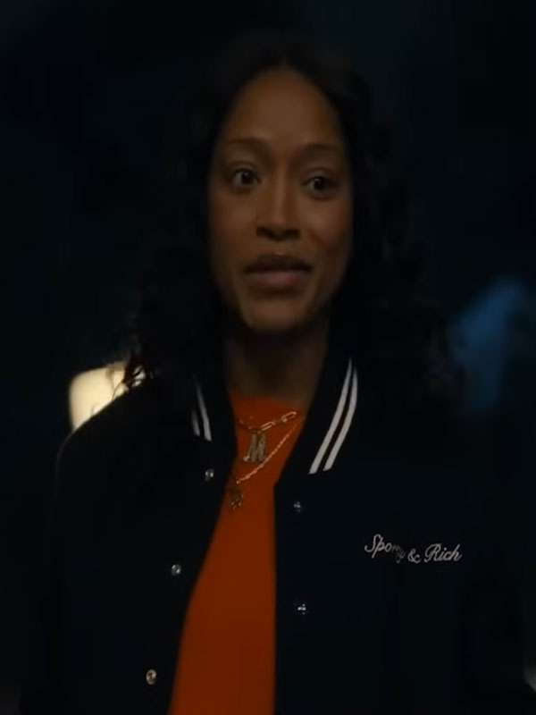 The Burbs Keke Palmer Black Varsity Jacket
