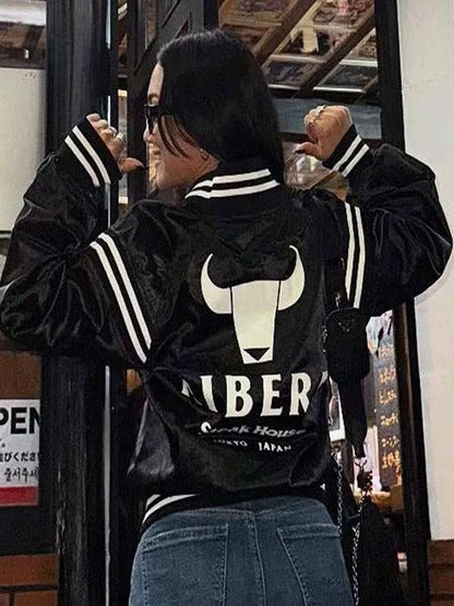 WWE Roxanne Perez Black Varsity Jacket