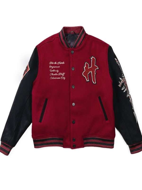 World of Warcraft Horde Varsity Jacket - back view