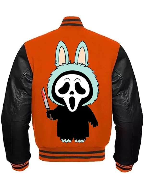 Labubu Ghostface Varsity Jacket