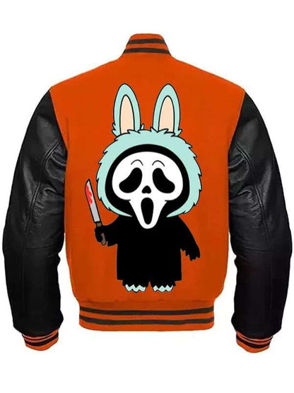 Labubu Ghostface Varsity Jacket