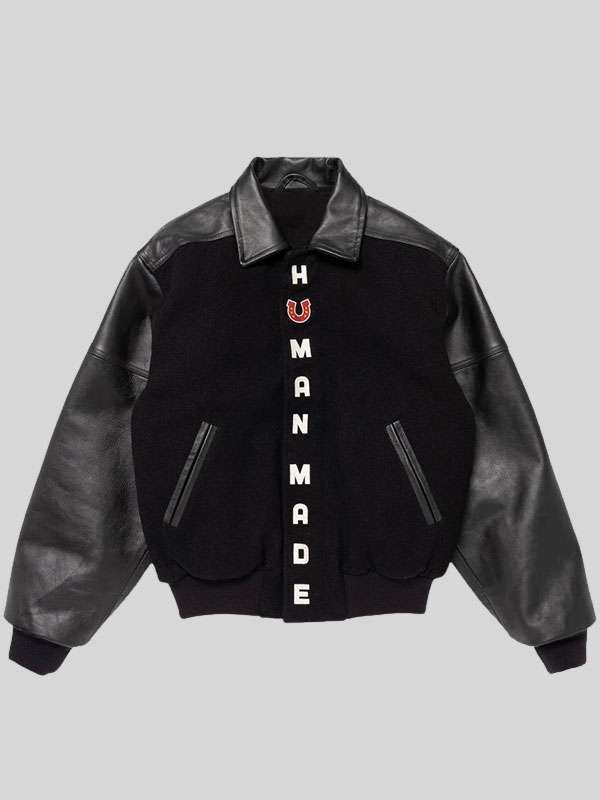 Human Made Black Varsity Jacket