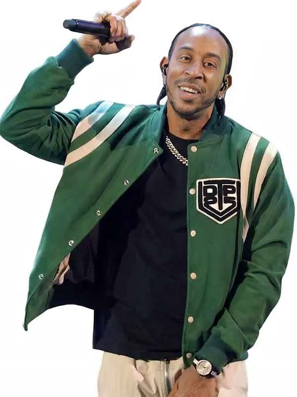 Iheartradio Music Awards Ludacris Green Varsity Jacket - side view