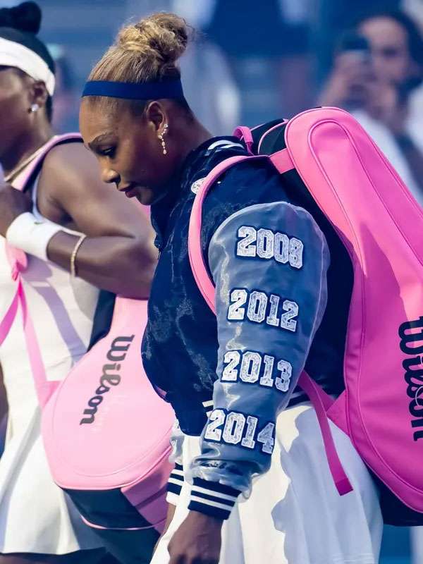 Serena Williams US Open Varsity Jacket - back view