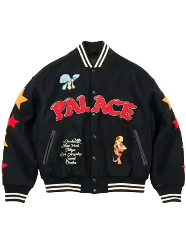 Palace Mark Bode Varsity Jacket - back view