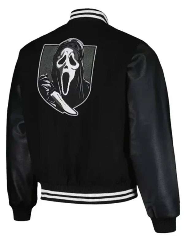 Ghost Face Black Varsity Jacket