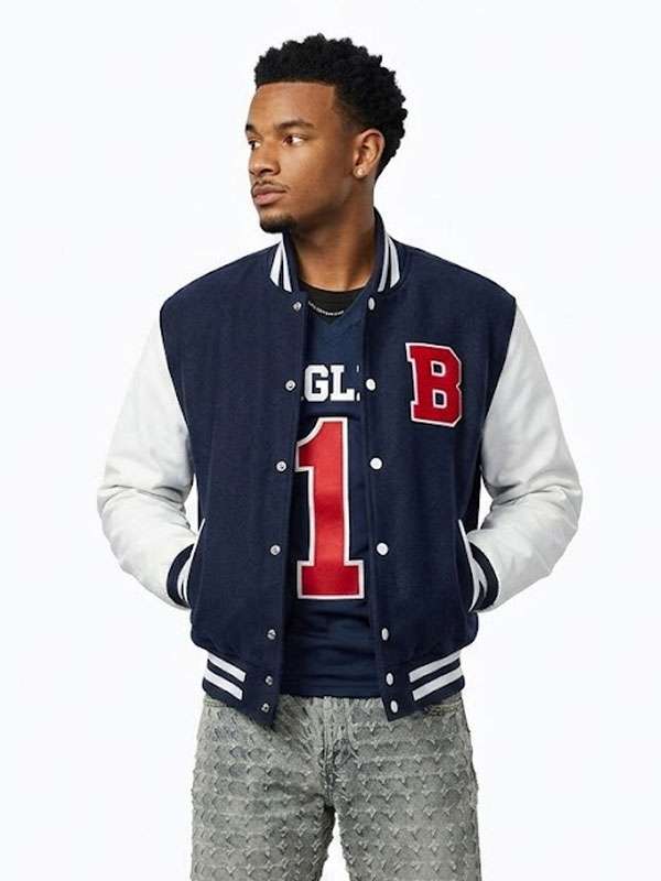 All American Kingston Jeremy Varsity Jacket - back view