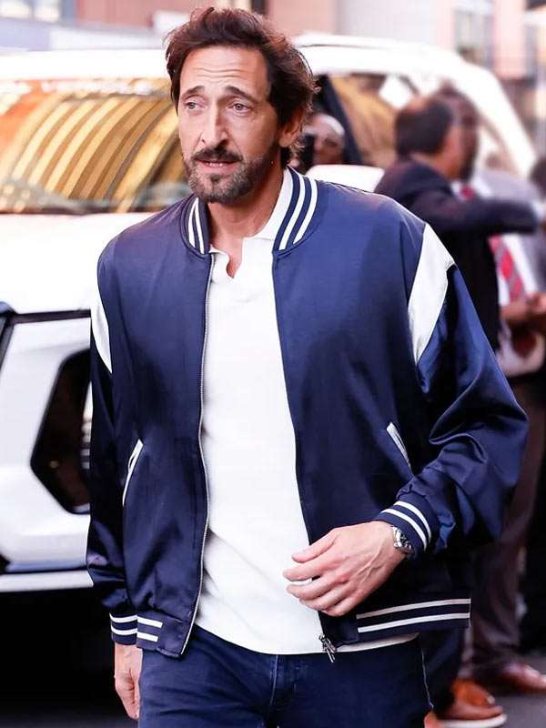 US Open Adrien Brody Varsity Jacket - back view
