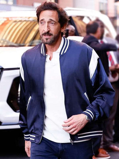 US Open Adrien Brody Varsity Jacket - back view