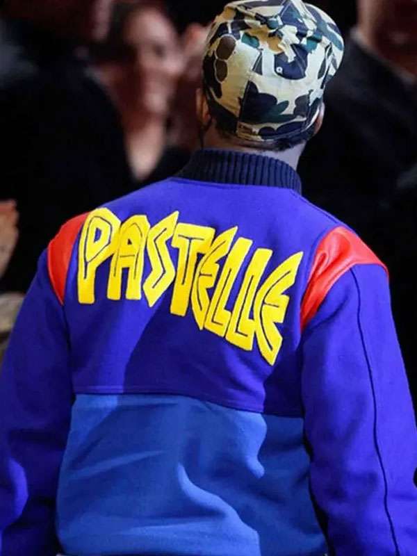 Kanye West Pastelle Varsity Jacket - back view