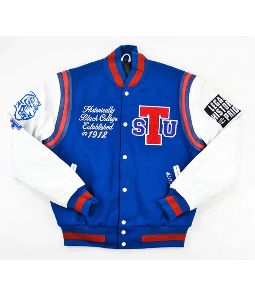 Go Big Tennessee State University Motto 2.0 Letterman Jacket