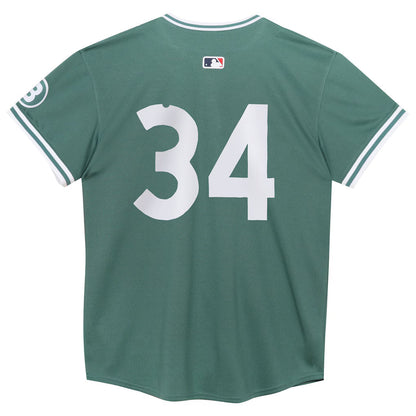 Preschool Boston Red Sox David Ortiz Nike Green 2025 City Connect Limited Retired Player Jersey Kansas Jacket