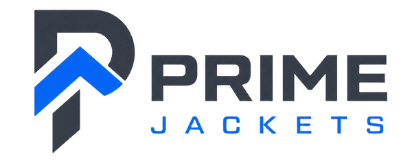 Prime Jackets logo with a stylized letter 'P' on a white background