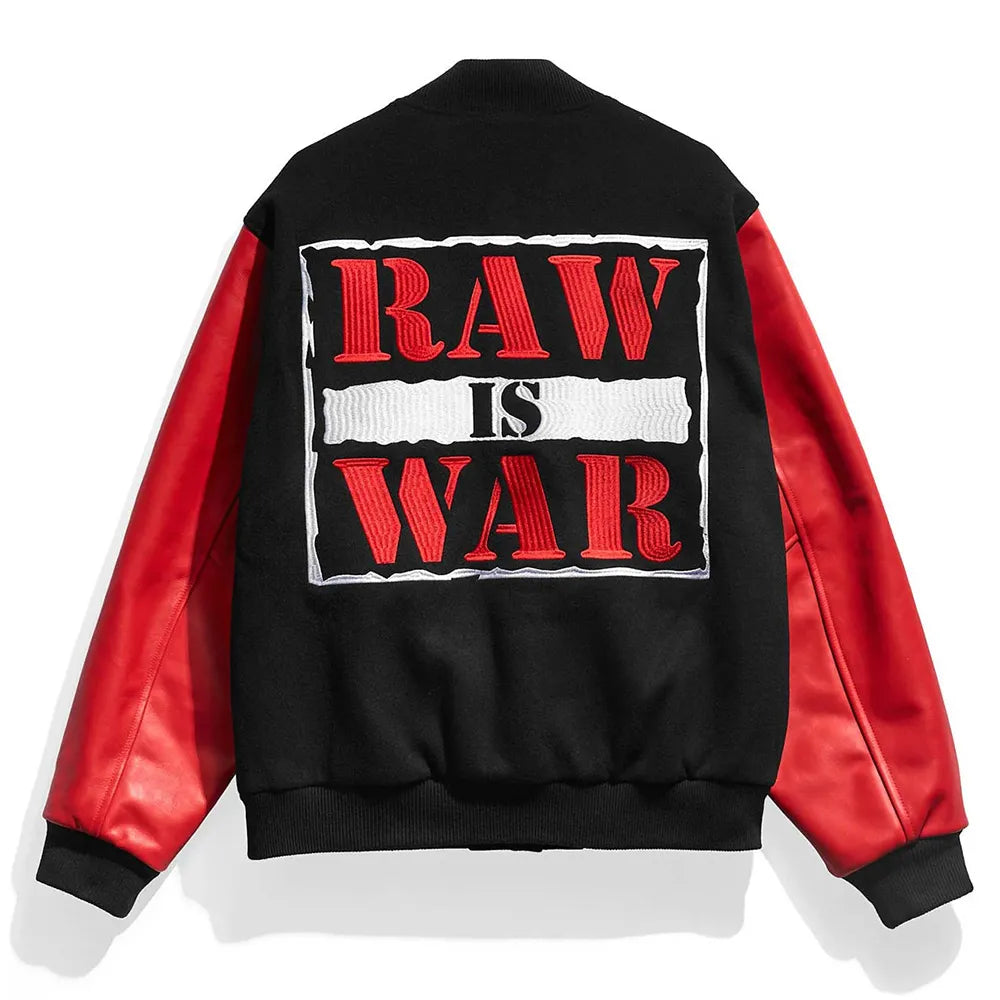 Raw Is War Varsity Jacket