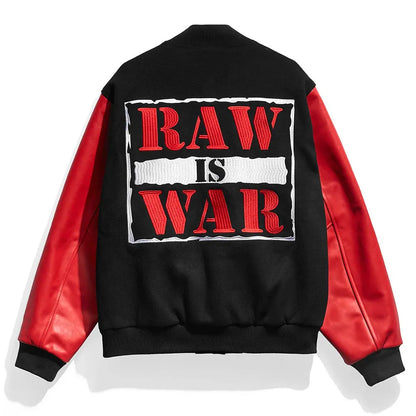 Raw Is War Varsity Jacket