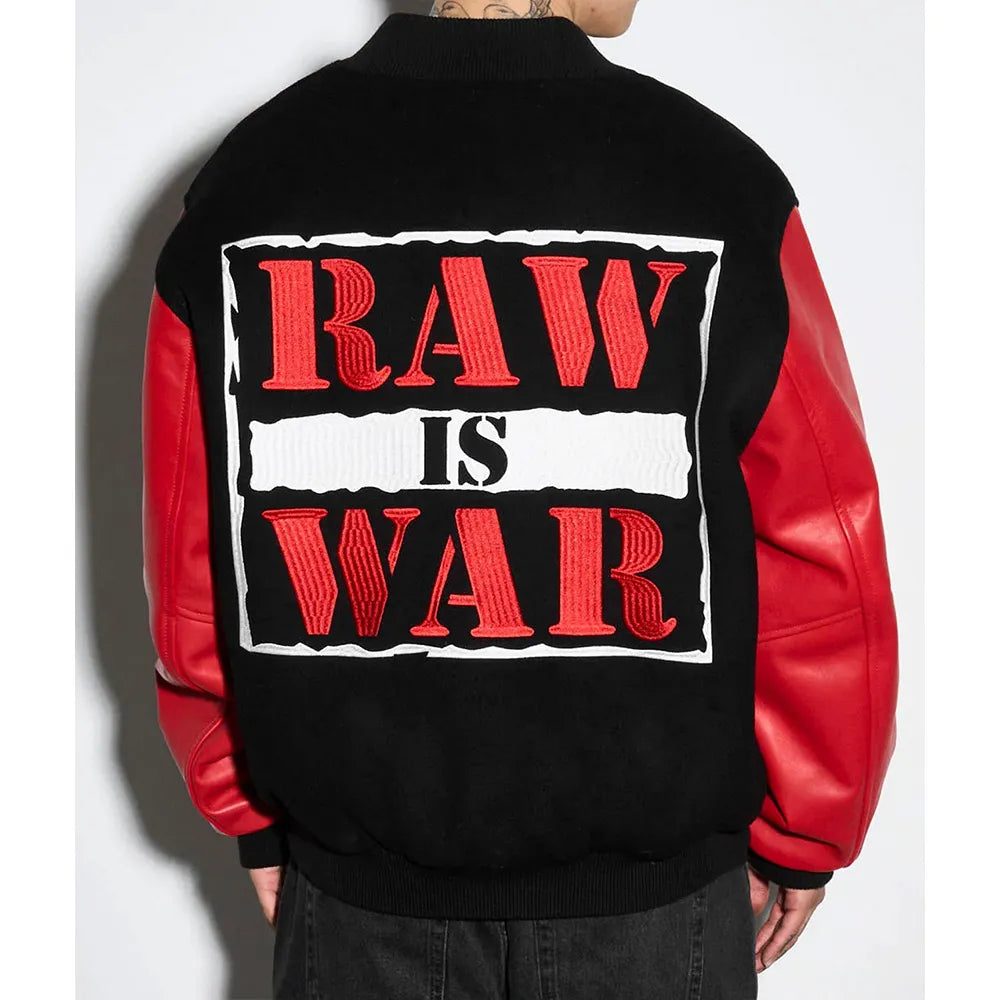 Raw Is War Varsity Jacket - detail view