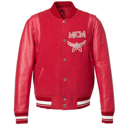 Stadium MCM Logo Varsity Jacket - back view