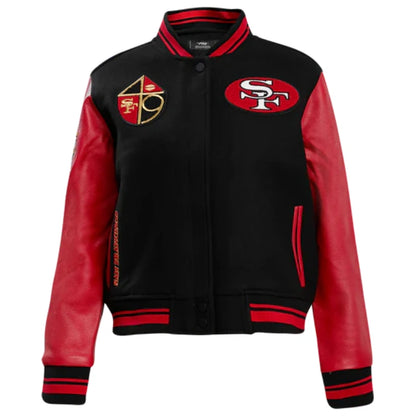 San Francisco 49ers Retro Classic Rib Wool Varsity Jacket