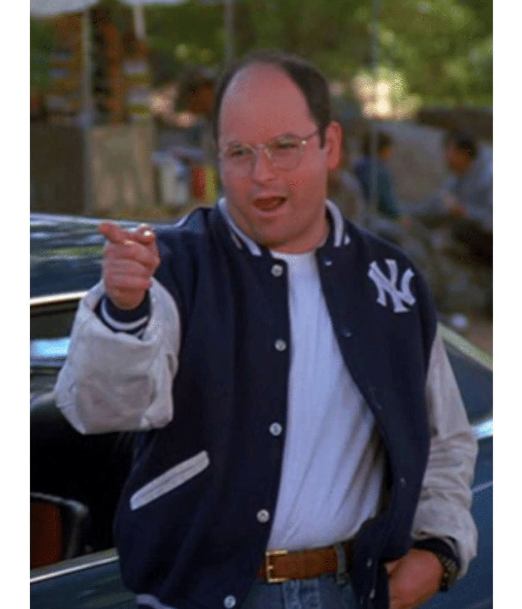 Seinfeld Jason Alexander Yankees Varsity Jacket - side view