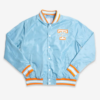 Tennessee Lady Vols Championship Light Blue Satin Jacket