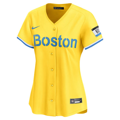 Women's Boston Red Sox David Ortiz Nike Gold City Connect Retired Player Jersey Kansas Jacket