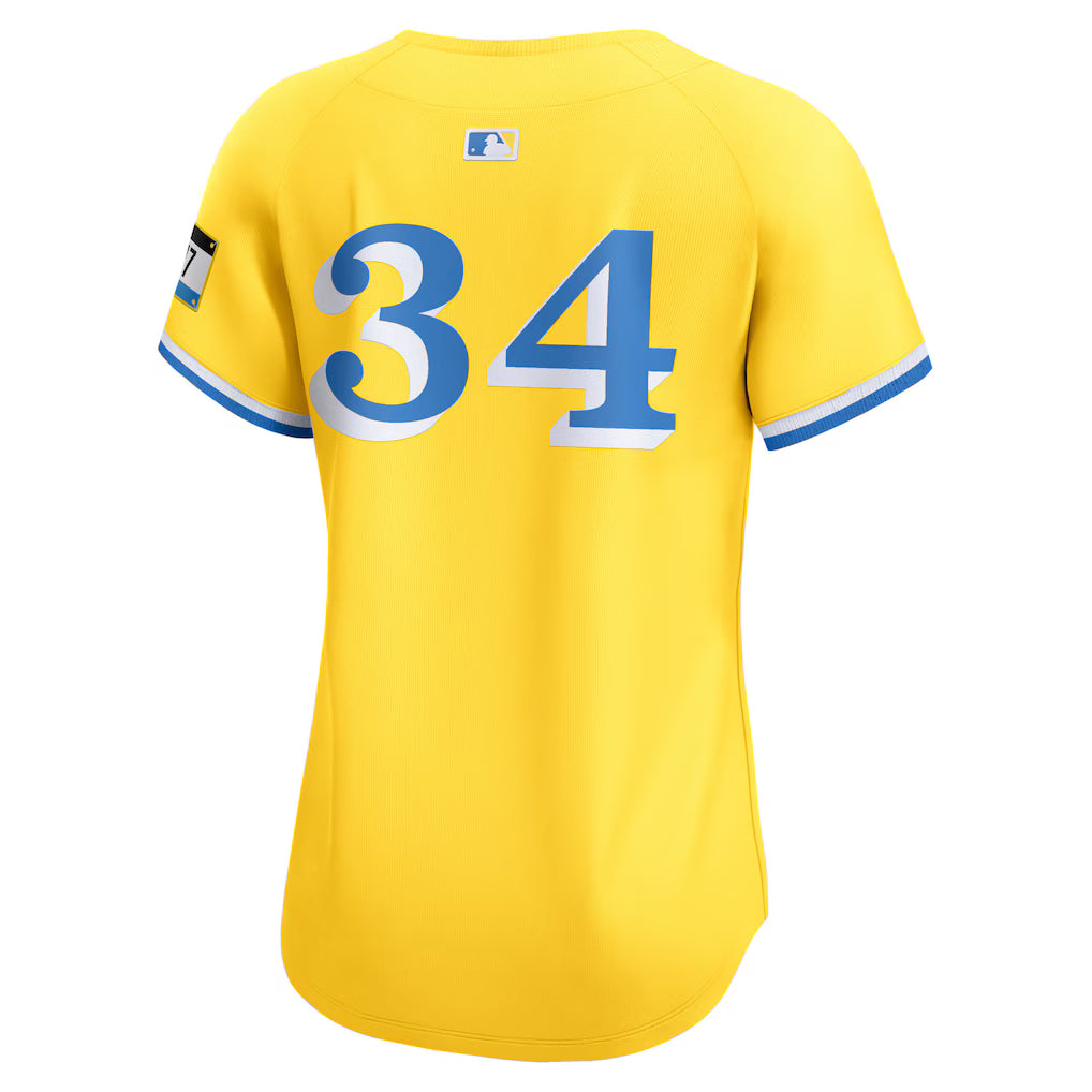 Women's Boston Red Sox David Ortiz Nike Gold City Connect Retired Player Jersey Kansas Jacket
